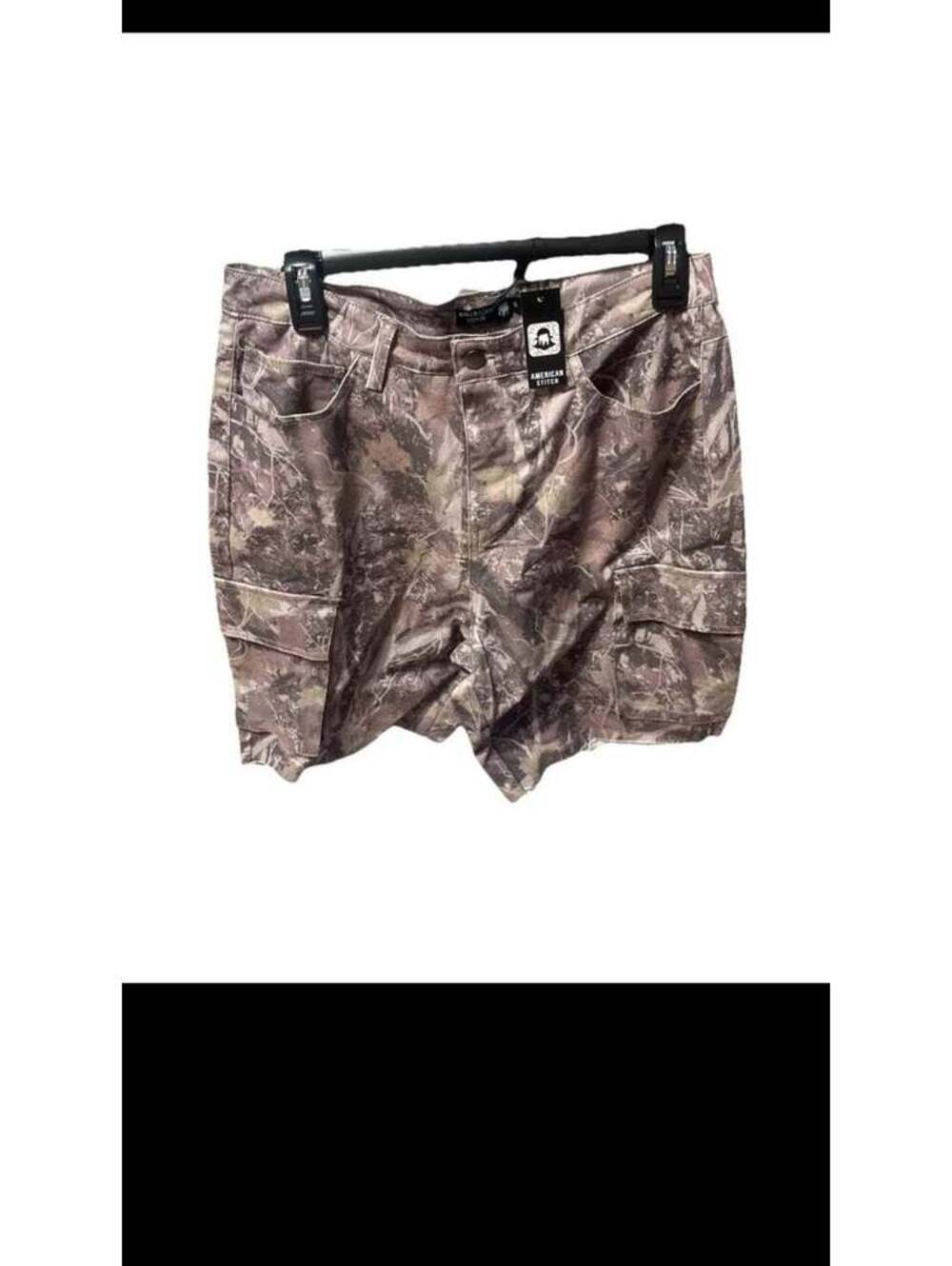 American Stitch Camo Cargo Shorts Raw Hem NEW Men's Small